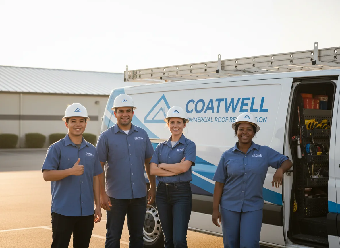 Commercial roof coating company in Garciasville, TX
